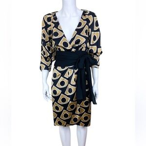 Diane Von Furstenberg Lanii Silk Wrap Dress Size 4